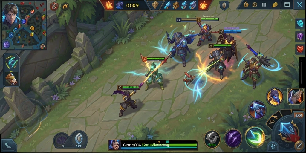Tampilan gameplay seru di game MOBA HR89.