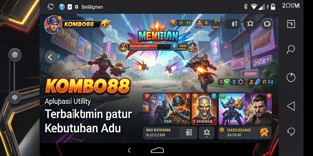 Tampilan antarmuka KOMBO88 yang sederhana dan fungsional.
