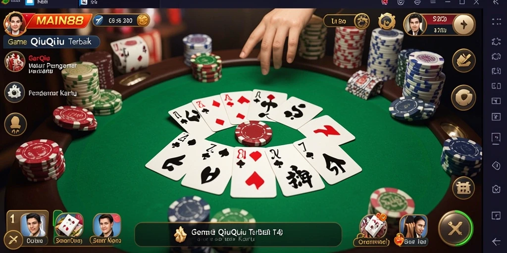 Tampilan dinamis permainan QiuQiu di MAIN88.