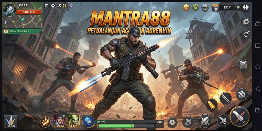 Tangkapan layar dari gameplay seru MANTRA88.