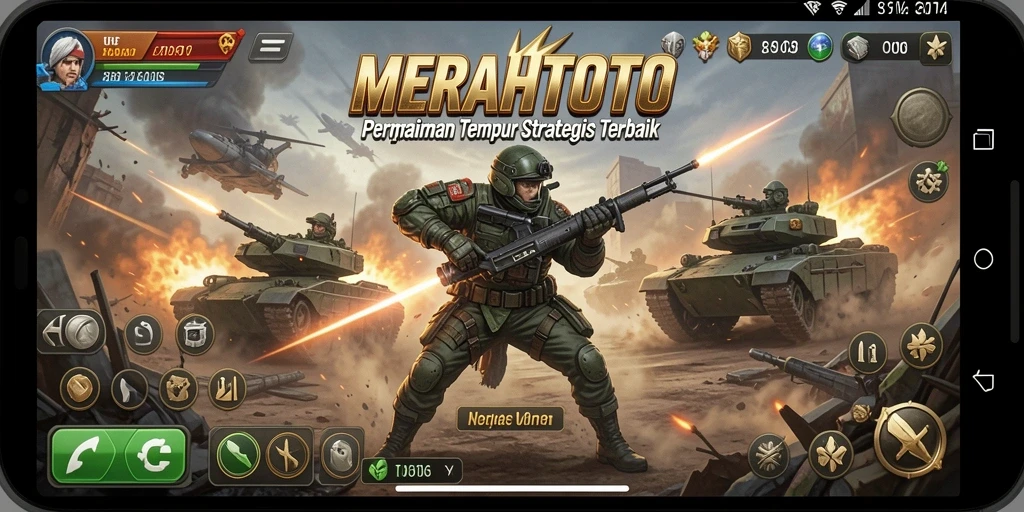 Tangkapan layar dari gameplay intens MERAHTOTO dengan elemen TPS yang menarik.