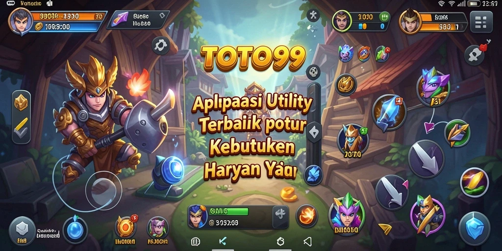 Tampilan antarmuka utama TOTO99 dengan fitur-fitur utility yang mudah diakses.