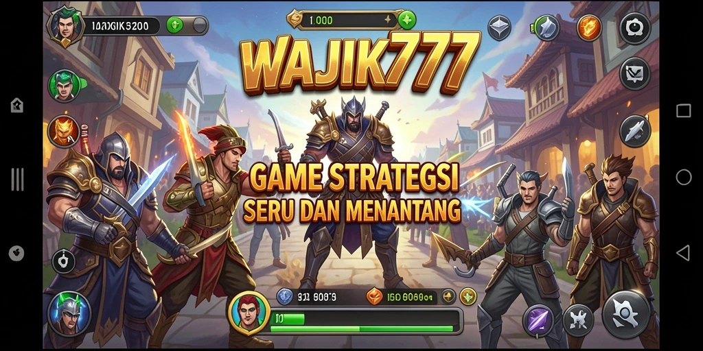 Tampilan gameplay menarik dari WAJIK777 yang menampilkan aksi strategi.