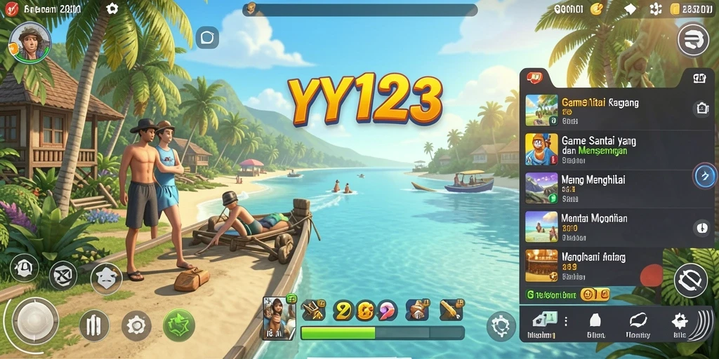 Screenshot gameplay YY123 yang penuh warna dan menghibur.